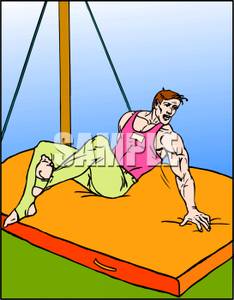 Male Gymnast   Royalty Free Clipart Picture
