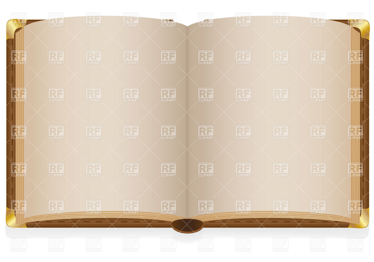 Old Hardback Open Book With Blank Sheets And Metal Corners Download