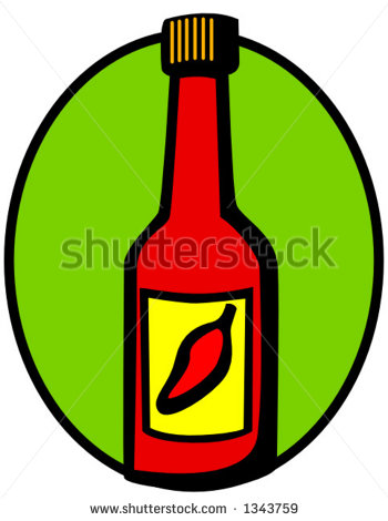 Salsa Jar Clip Art Hot Sauce Bottle   Stock