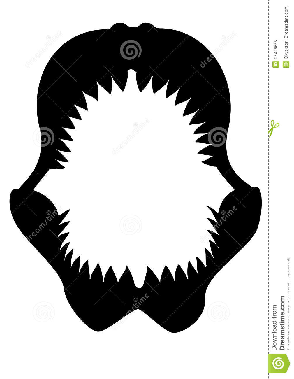 Shark Teeth Clipart Jaws Black 26498665jpg Pictures