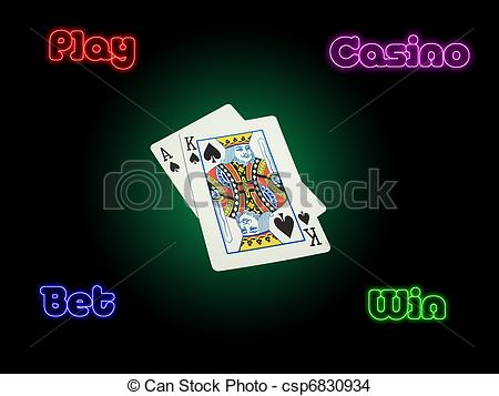 Stock Photo   Play Casino Bet Win   Stock Image Images Royalty Free