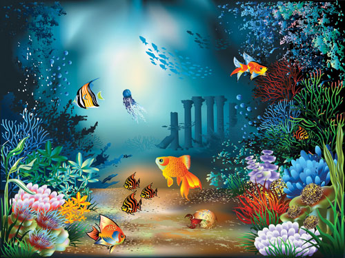 The Underwater World Of Fish And Plants Clip Arts Free Clipart