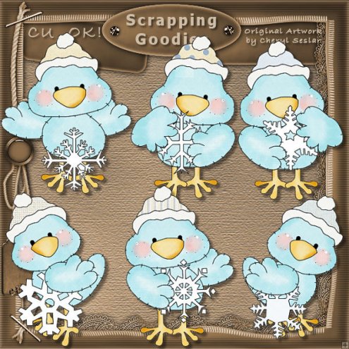 Tiny Tweets Snowbirds Cu     1 50   Scrapping Goodies Clip Art