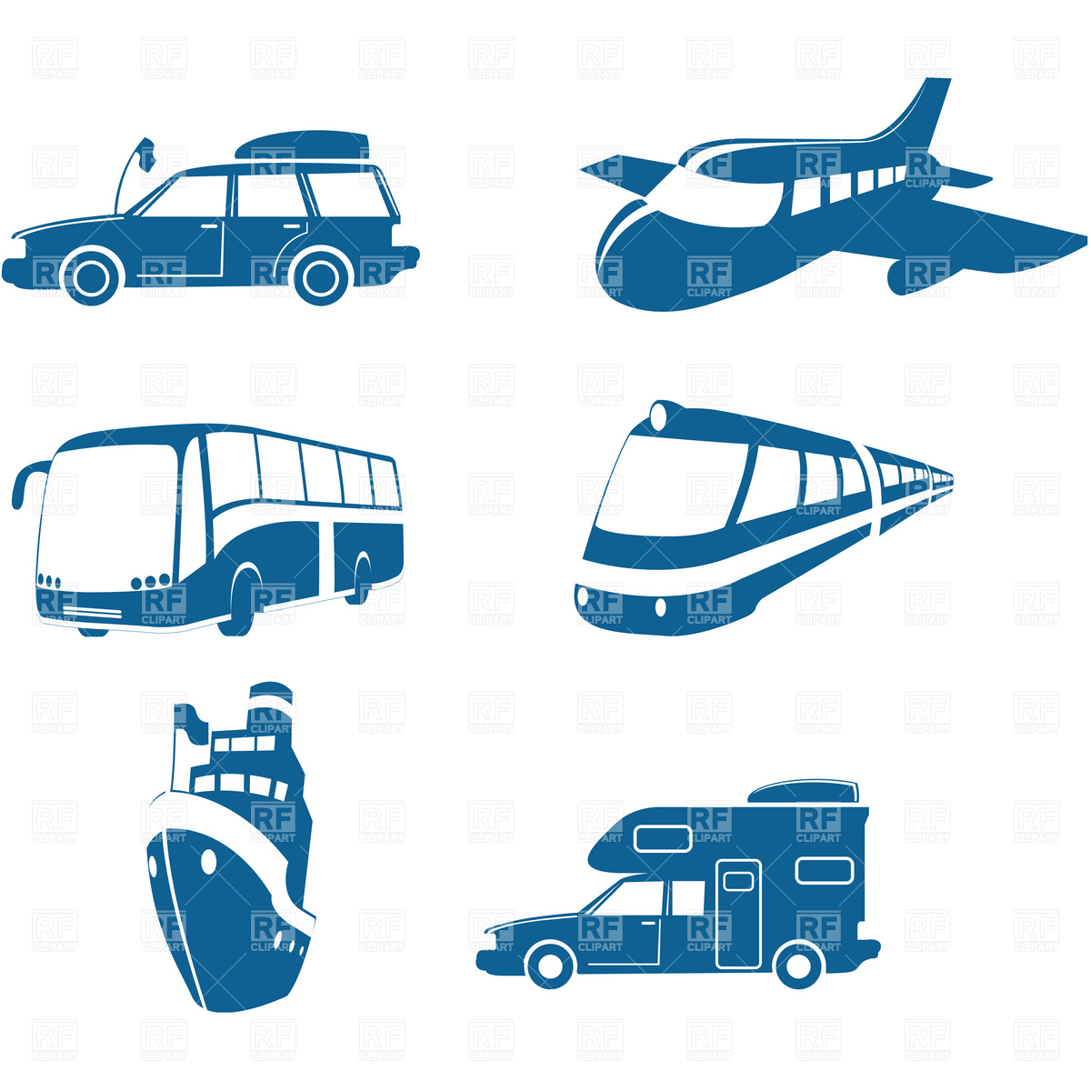 Vehicles 4604 Transportation Download Royalty Free Vector Clipart