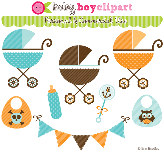 Baby Girl Clipart Baby Girl Digital Papers Baby Boy Clipart Baby Boy