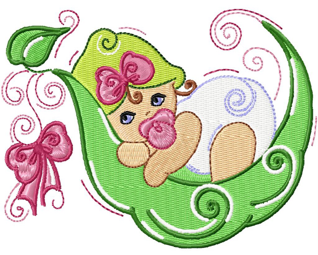 Baby Girl Machine Embroidery Designs Clipart   Free Clipart