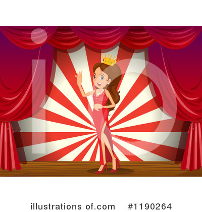 Beauty Queen Clipart  1190264 By Colematt   Royalty Free  Rf  Stock