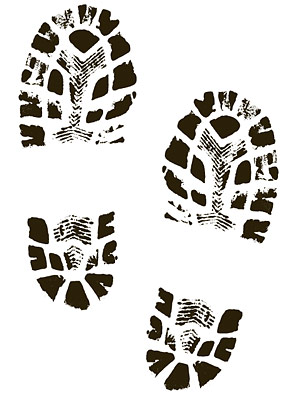 Boots Shoes Shoe Prints Clip Art   Clipart Me