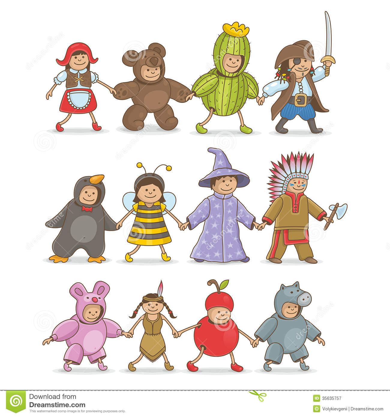 Christmas Costumes Kids Royalty Free Stock Photography   Image