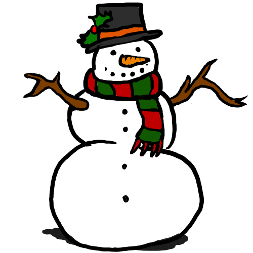 Christmas Snowman Clip Art