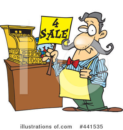 Clerk Clipart  441535 By Ron Leishman   Royalty Free  Rf  Stock    
