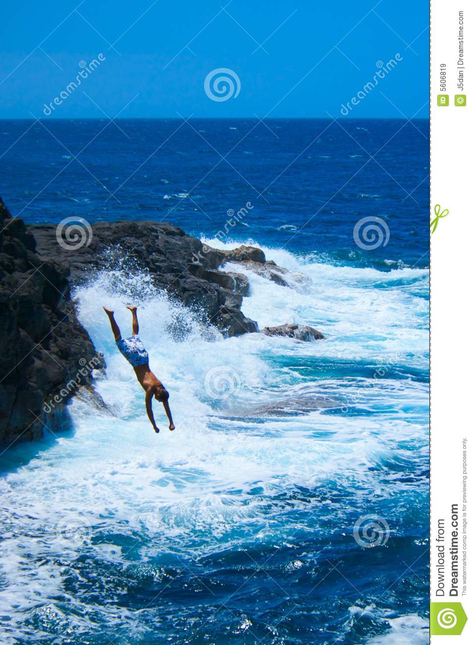 Cliff Dive Royalty Free Stock Images   Image  5606819