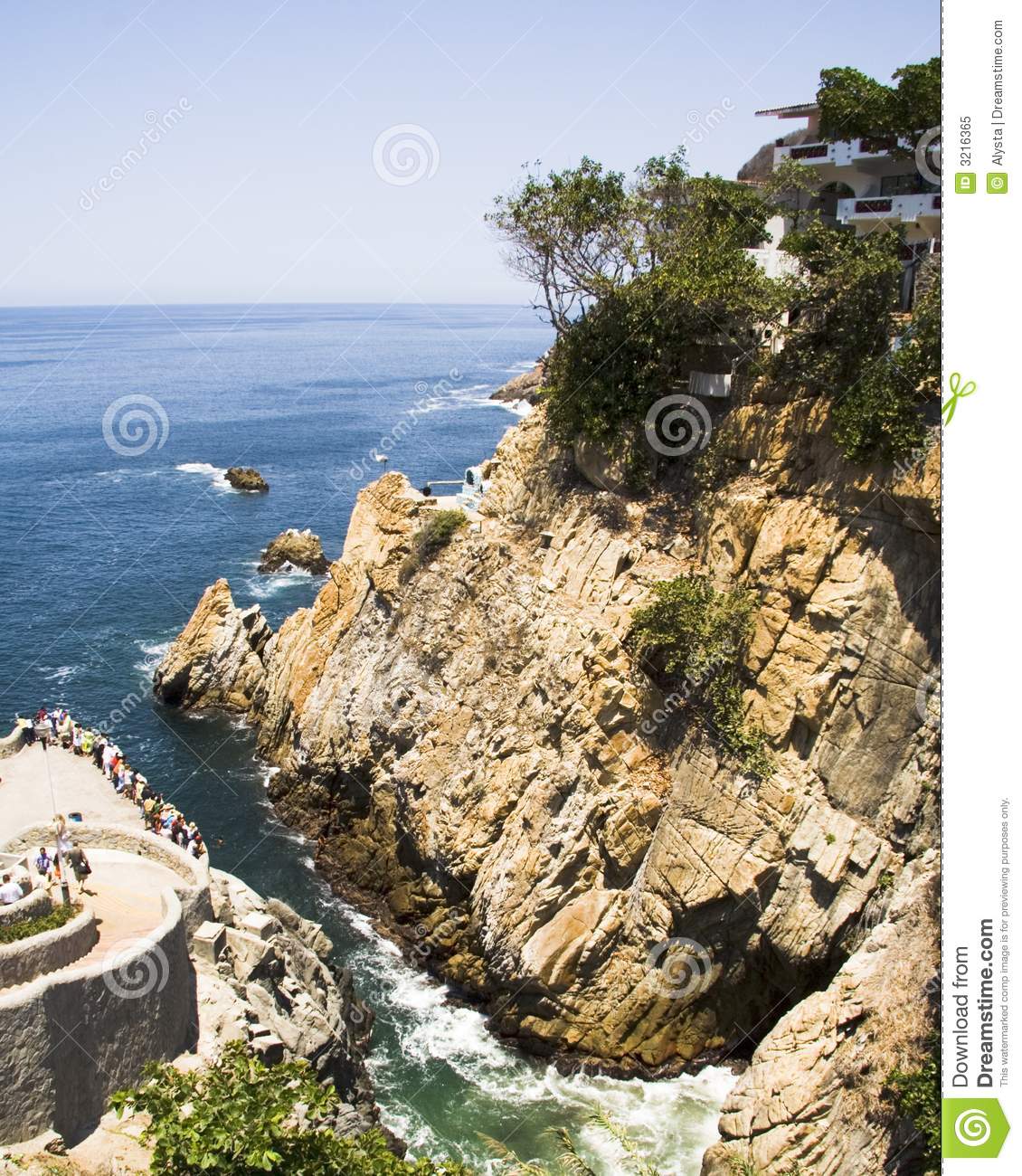 Cliff Diving In Location In Acapulco Mexico