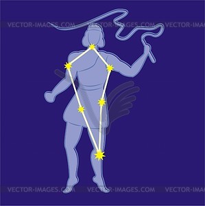 Constellation Bootes   Vector Clipart