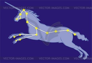 Constellation Monoceros   Vector Clipart