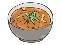Curry And Noodle   Udon   Royalty Free Clip Arts   Food Illustration