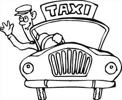 Free Taxicab Driver Clipart