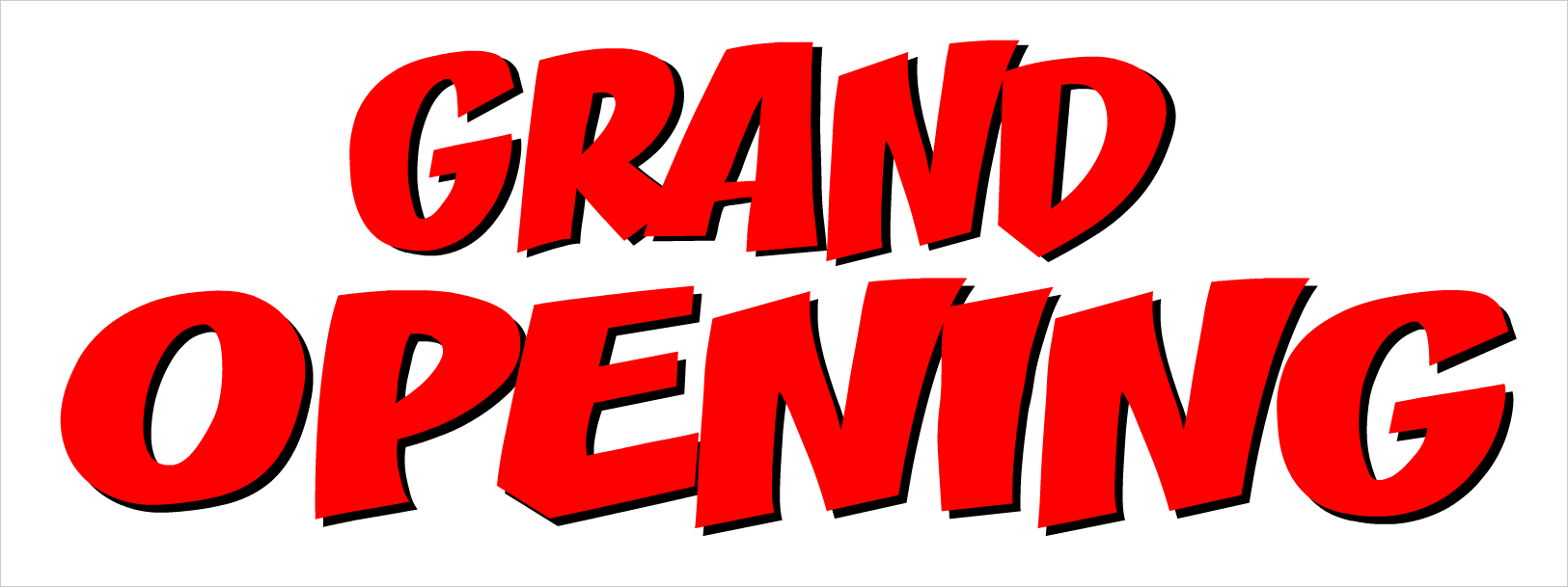 Grand Opening Custom Vinyl Banner In Stock And Ready To Ship Or