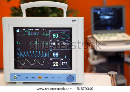 Heart Monitor Machine Clipart Cardiac Monitor With Vital