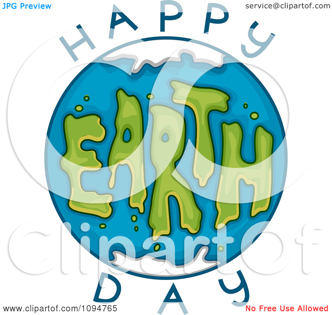 Http   Images Clipartof Com Clipart Globe And Happy Earth Day Text 2
