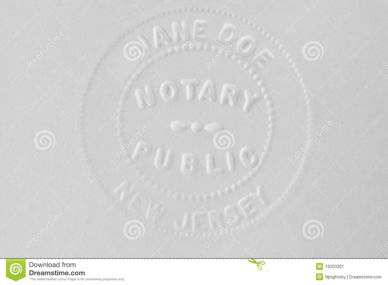 Notary Stamp Stock Image   Image  13203301