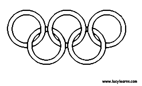 Olympic Rings Coloring Page Winter Olympics Olympic Flag With Labelled