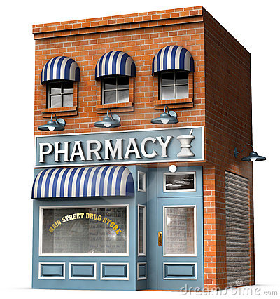 Pharmacy Building Clip Art Drug Stock Illustrations Vectors