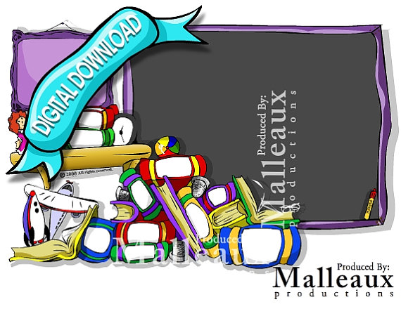 Pile Of Toys Clipart Chalkboard With Pile Of School Books And Toys    