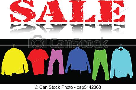Sale Clothing Color Illustration   Csp5142368