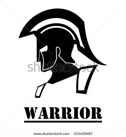 Stock Vector Sparta Warrior Head Trojan Helmet Warrior Helmet