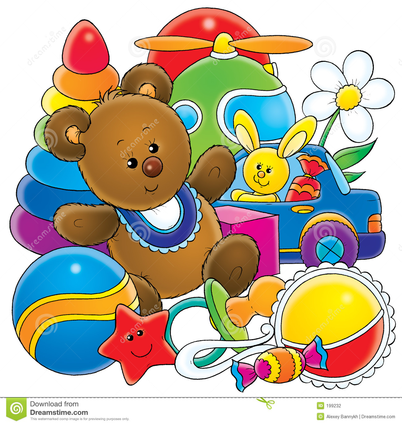 Toy Illustration For Children  A Series Baby