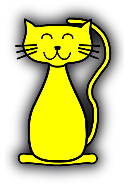 Yellow Cat Clip Art At Clker Com   Vector Clip Art Online Royalty