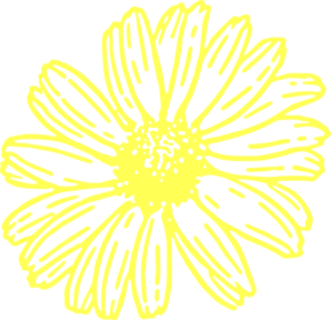 Yellow Daisy Clip Art At Clker Com   Vector Clip Art Online Royalty
