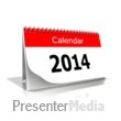 2014 Desk Calendar Presentation Clipart