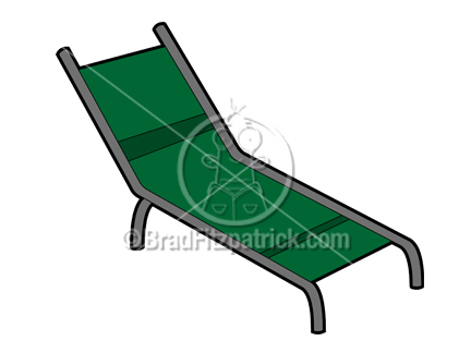 Art Of A Cartoon Lawn Chair   Clipart Lawn Chair   Cartoon Lawn Chair    