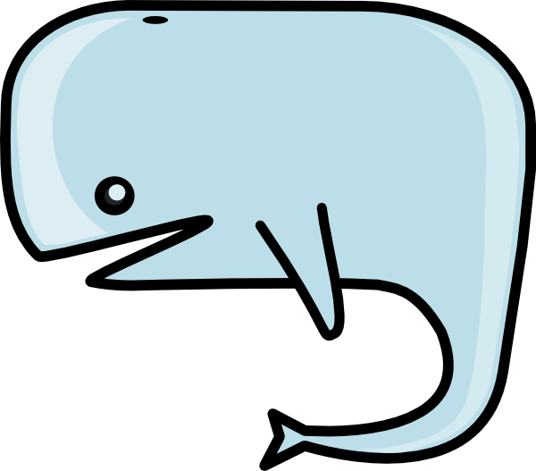 Cartoon Whale Clip Art At Clker Com   Vector Clip Art Online Royalty    