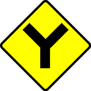 Caution Y Road Clipart