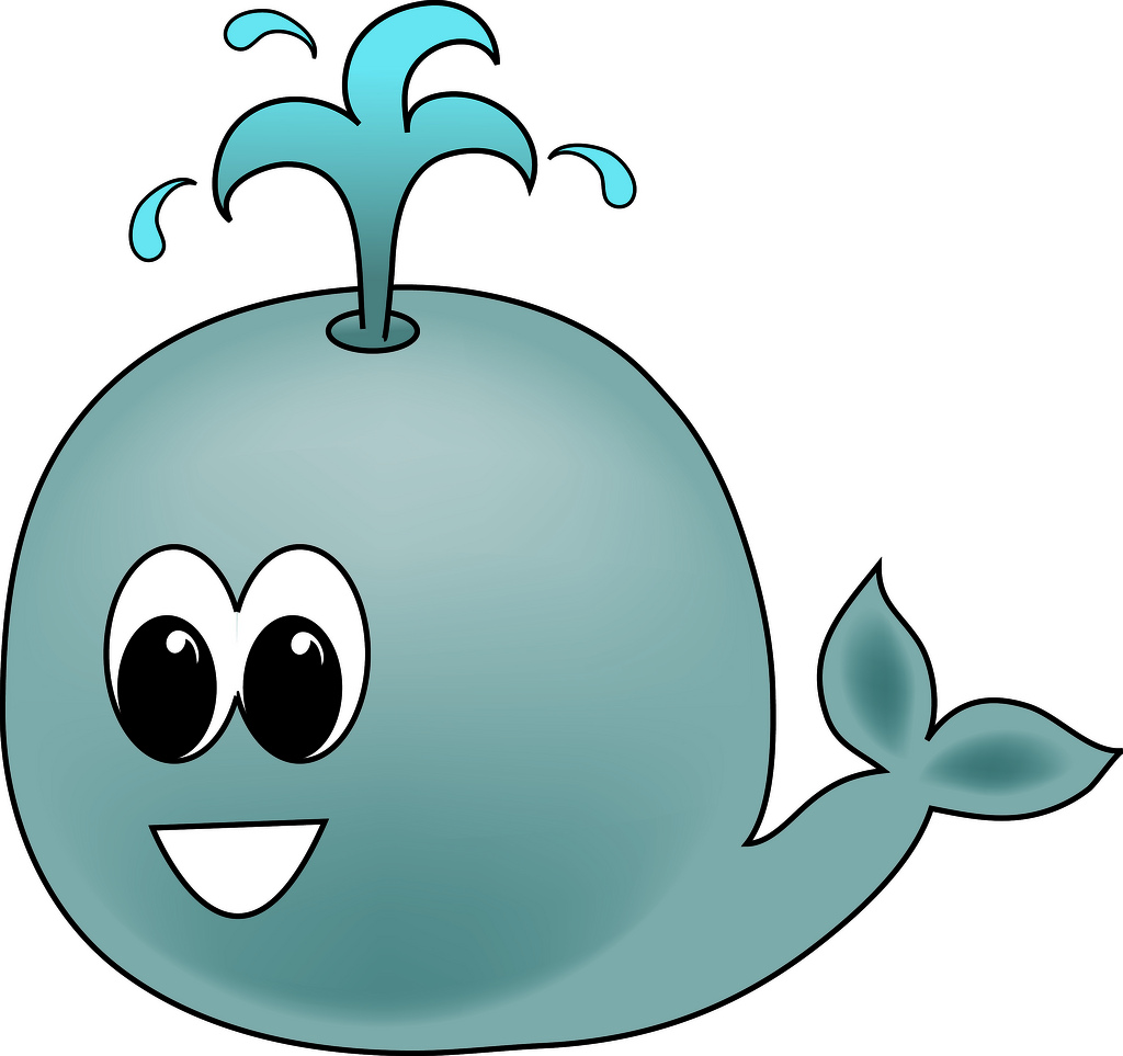 Clip Art Illustration Of A Cartoon Whale   A Photo On Flickriver