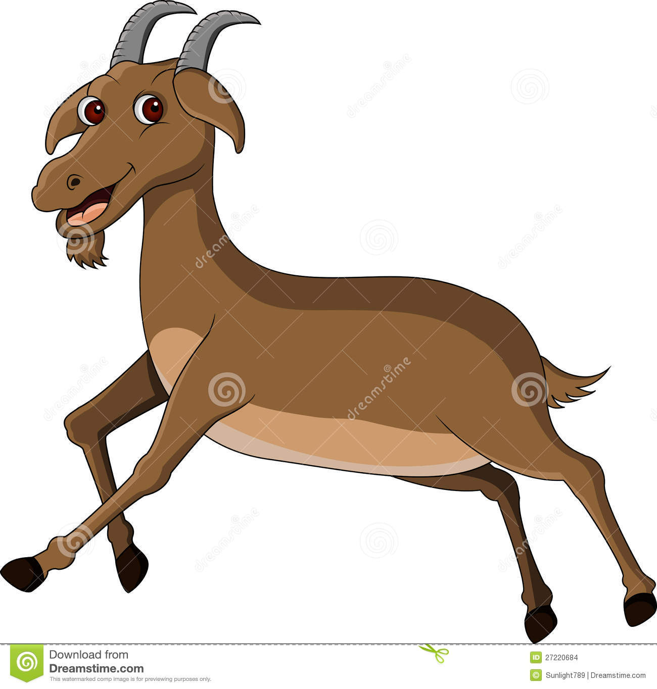 Funny Goat Cartoon Stock Images   Image  27220684
