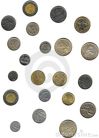 Italian Coins Stock Photo   Image  7056230