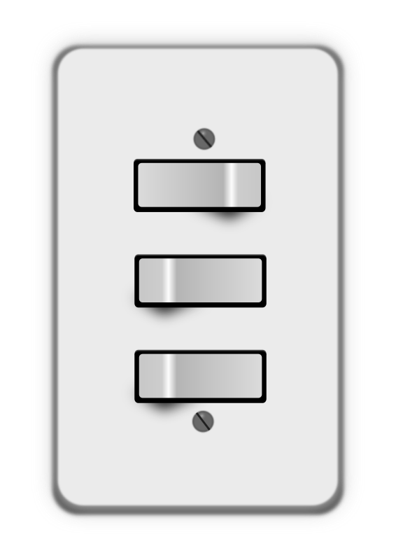 Light Switch 3 Switches  One Off  By Lumbricus   Light Switches