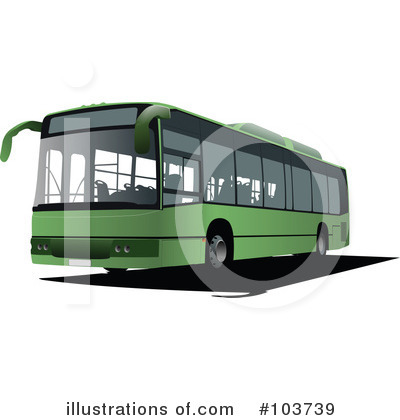 Royalty Free  Rf  City Bus Clipart Illustration By Leonid   Stock