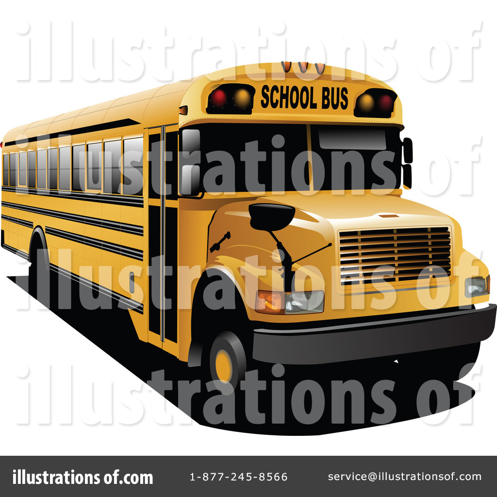 Royalty Free  Rf  School Bus Clipart Illustration By Leonid   Stock