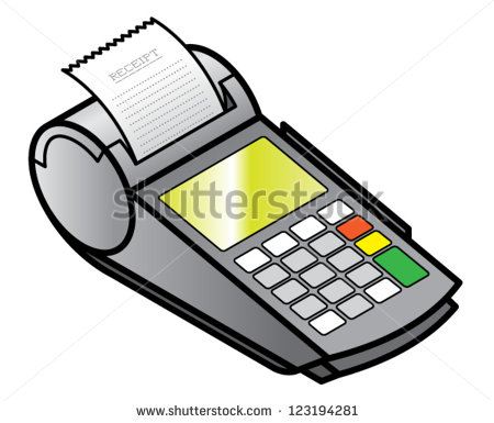 Sales Receipt Clipart Of Sale Pin Pad   Terminal