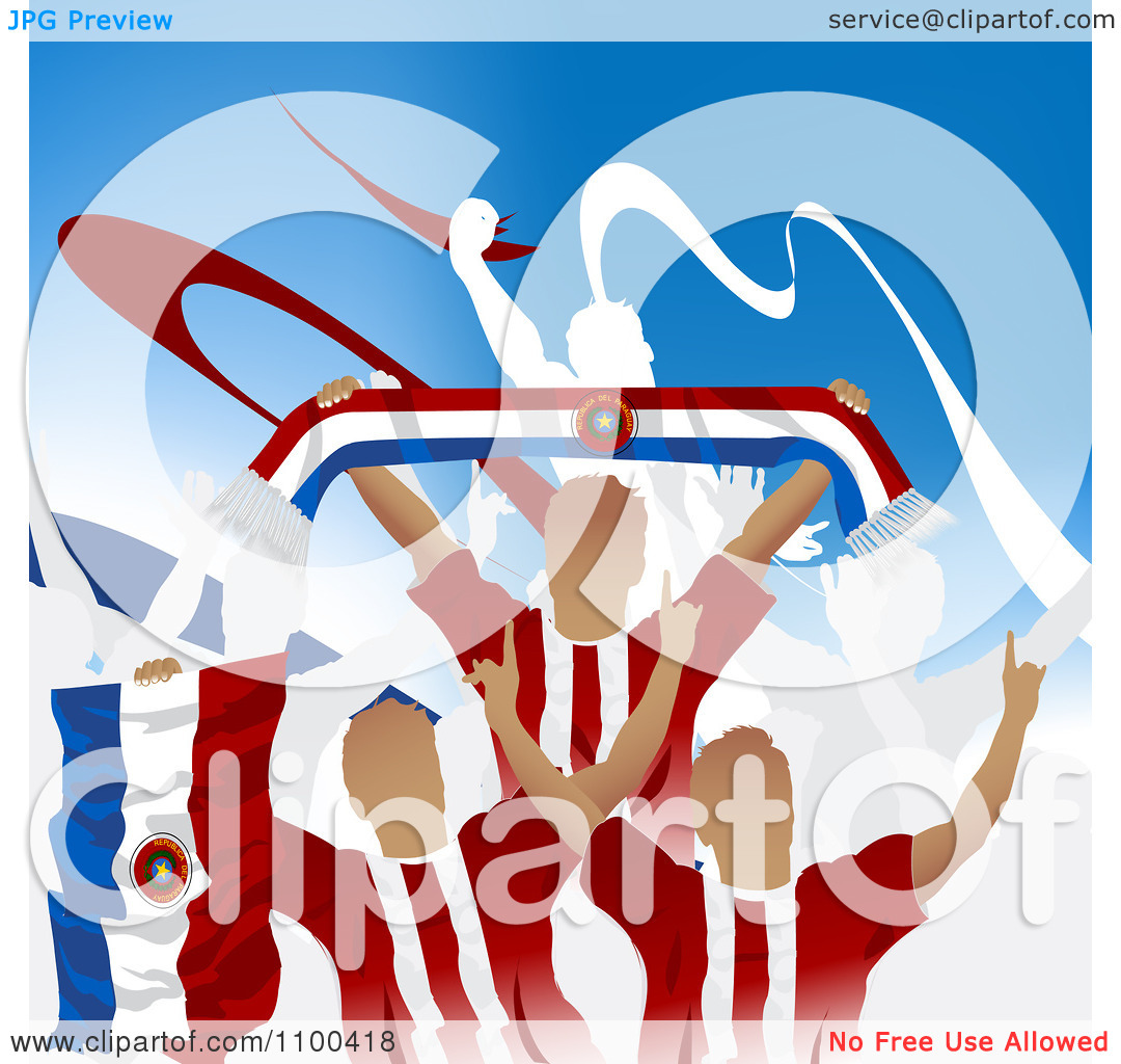 Search Result For Clipart Crowd Of Cheering Honduras Soccer Fans With