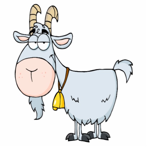Silly Cartoon Billy Goat Photo Sculpture