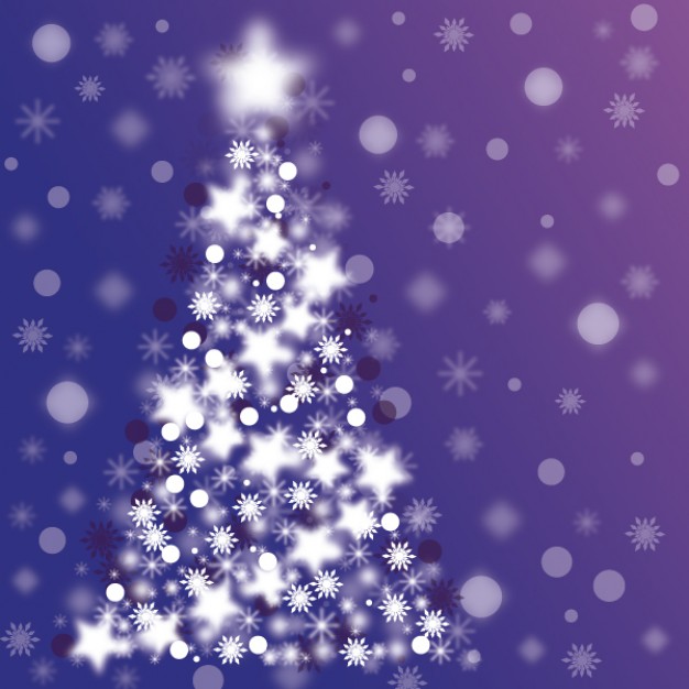 Sparkle Christmas Tree Vector   Download Free Vector