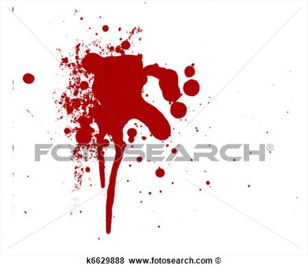 Stock Illustration   Blood Splatter Red Horror Bloody Gore Drip Murder