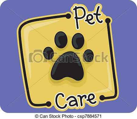 Vector Clip Art Of Pet Care   Icon Illustration Representing Pet Care