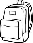 Backpack Bag Carry On Baggage Stock Vector   Clipart Me